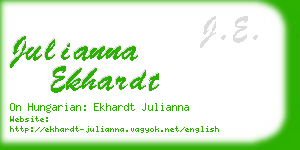 julianna ekhardt business card